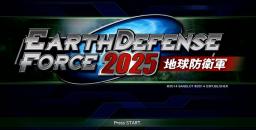 Earth Defense Force 2025 Title Screen